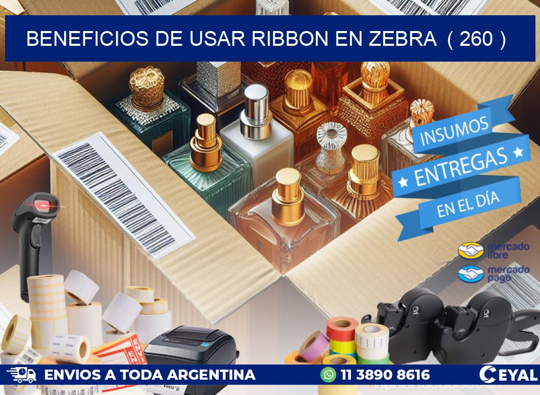 BENEFICIOS DE USAR RIBBON EN ZEBRA  ( 260 )