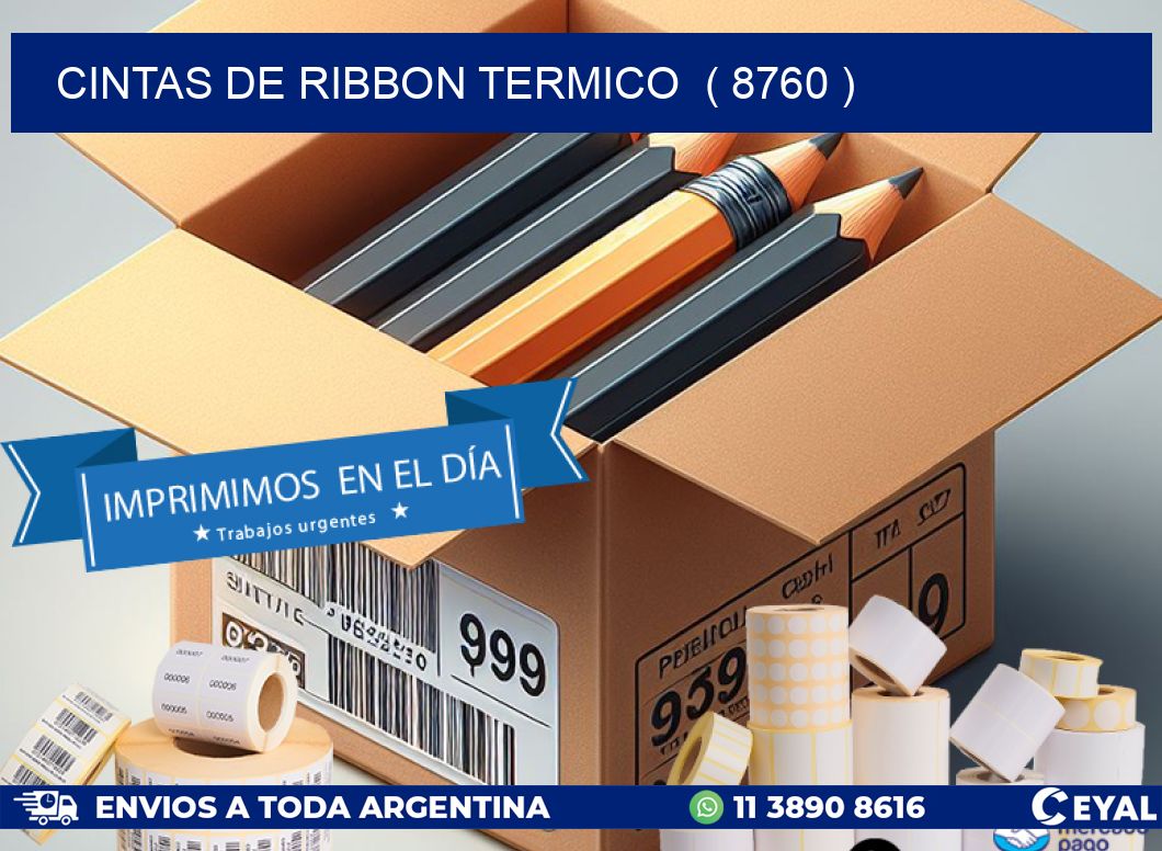CINTAS DE RIBBON TERMICO  ( 8760 )