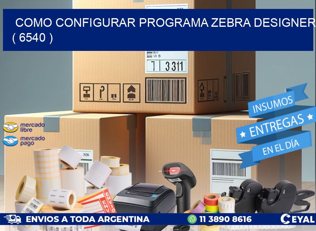COMO CONFIGURAR PROGRAMA ZEBRA DESIGNER ( 6540 )