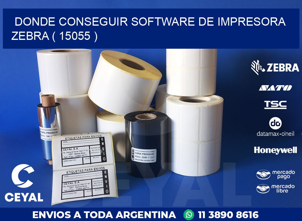 DONDE CONSEGUIR SOFTWARE DE IMPRESORA ZEBRA ( 15055 )