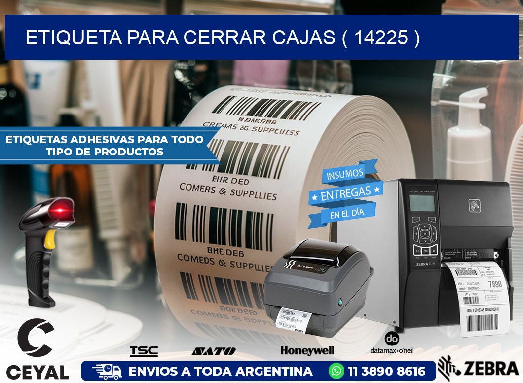 ETIQUETA PARA CERRAR CAJAS ( 14225 )