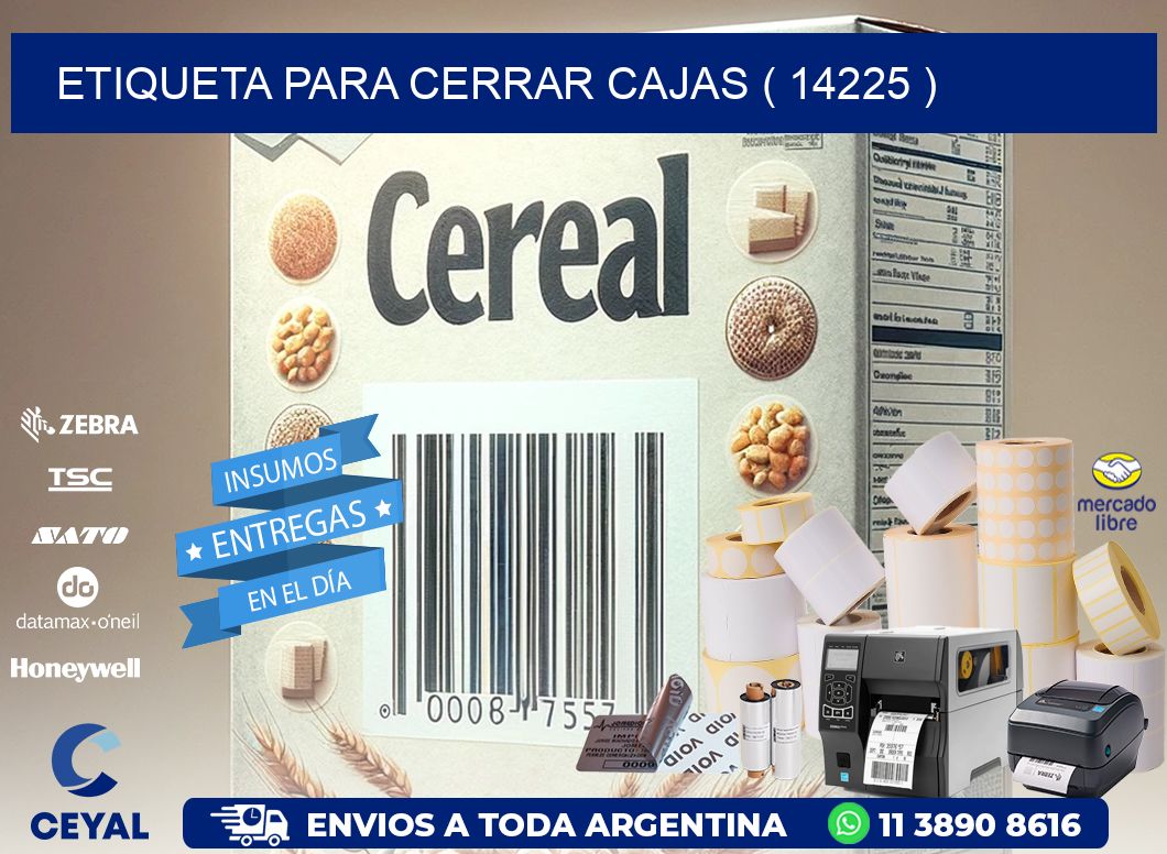 ETIQUETA PARA CERRAR CAJAS ( 14225 )