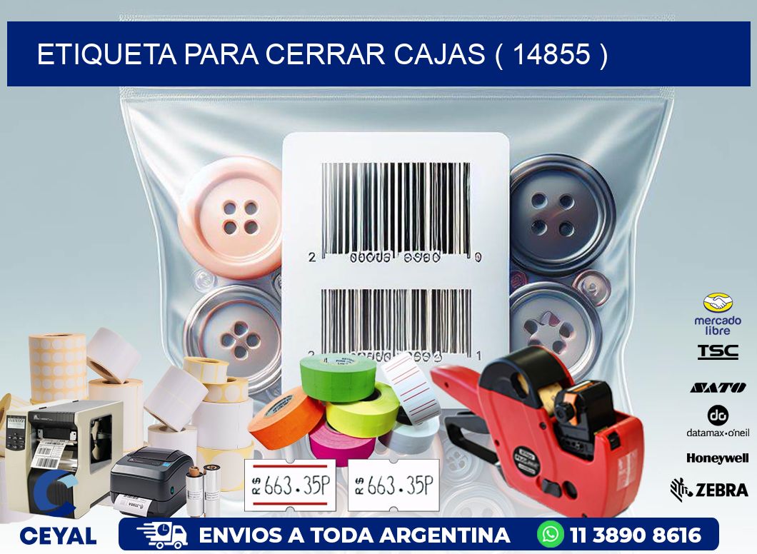 ETIQUETA PARA CERRAR CAJAS ( 14855 )