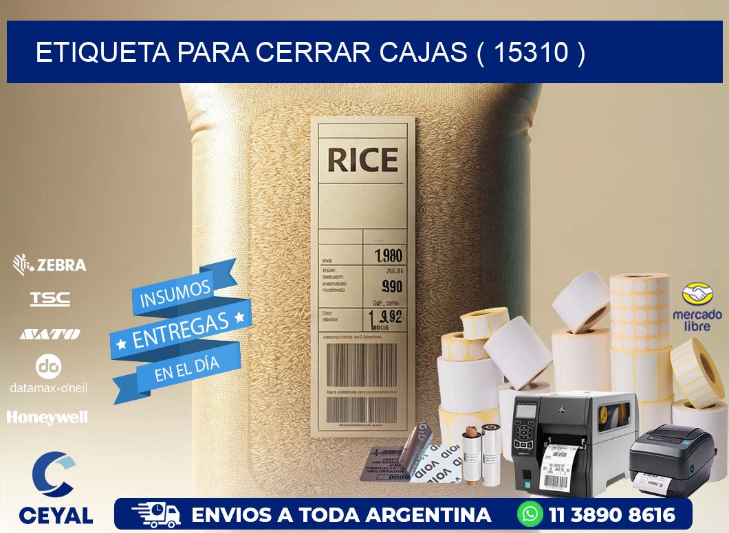 ETIQUETA PARA CERRAR CAJAS ( 15310 )