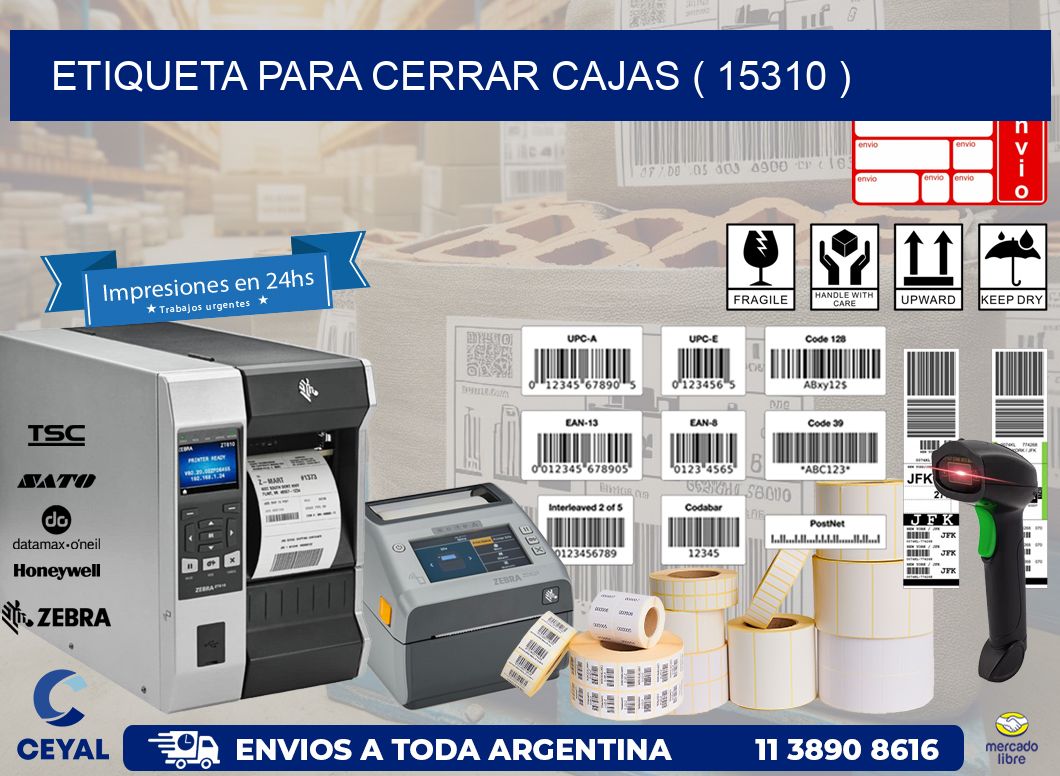 ETIQUETA PARA CERRAR CAJAS ( 15310 )