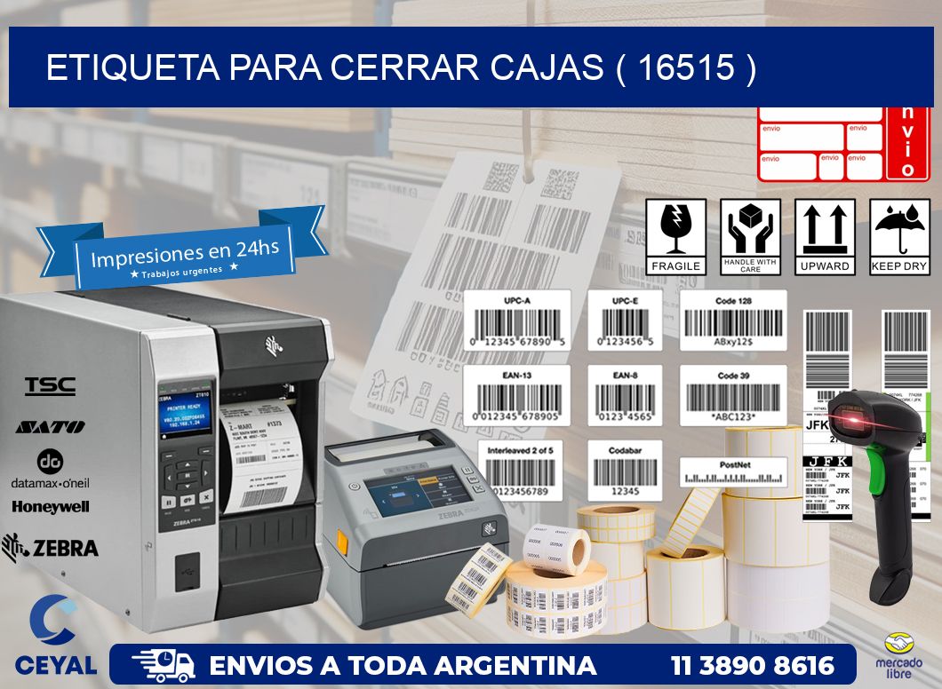 ETIQUETA PARA CERRAR CAJAS ( 16515 )
