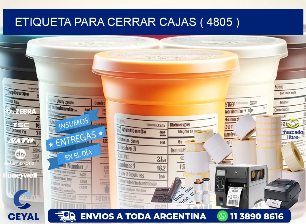 ETIQUETA PARA CERRAR CAJAS ( 4805 )
