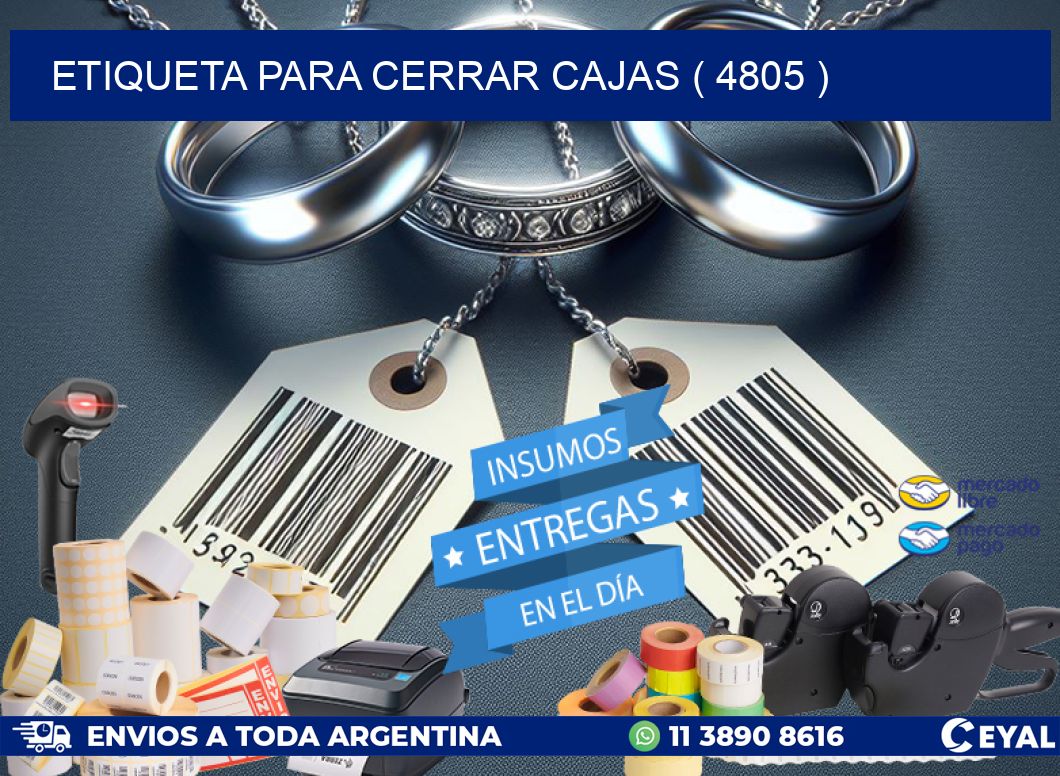 ETIQUETA PARA CERRAR CAJAS ( 4805 )