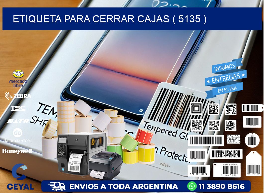 ETIQUETA PARA CERRAR CAJAS ( 5135 )