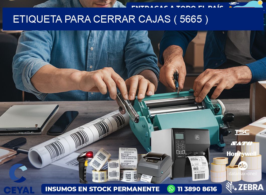 ETIQUETA PARA CERRAR CAJAS ( 5665 )