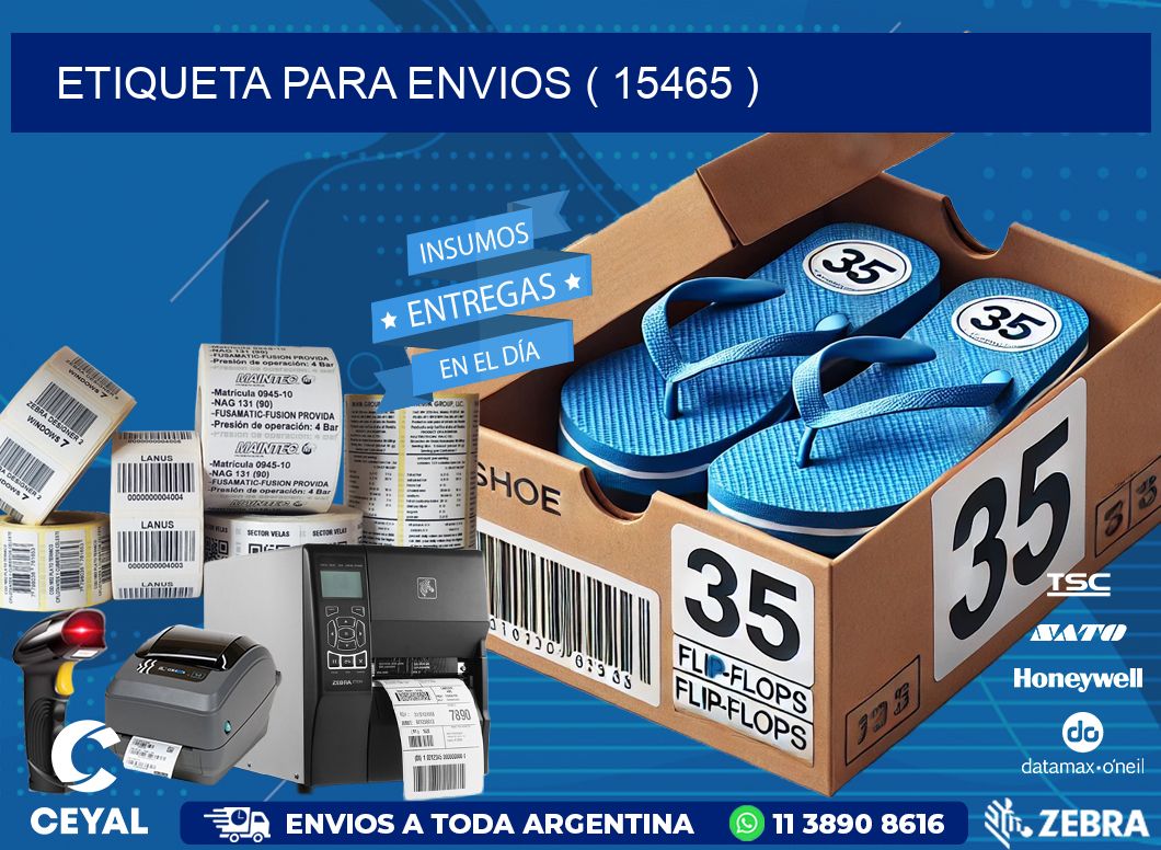 ETIQUETA PARA ENVIOS ( 15465 )