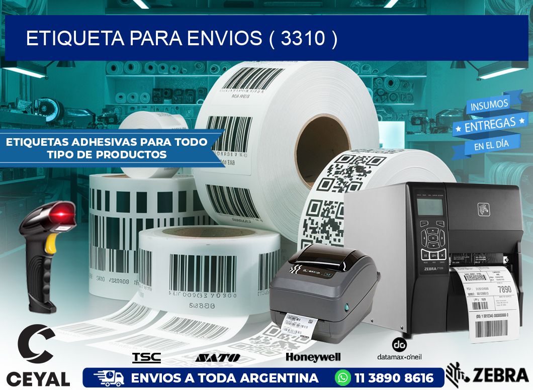 ETIQUETA PARA ENVIOS ( 3310 )