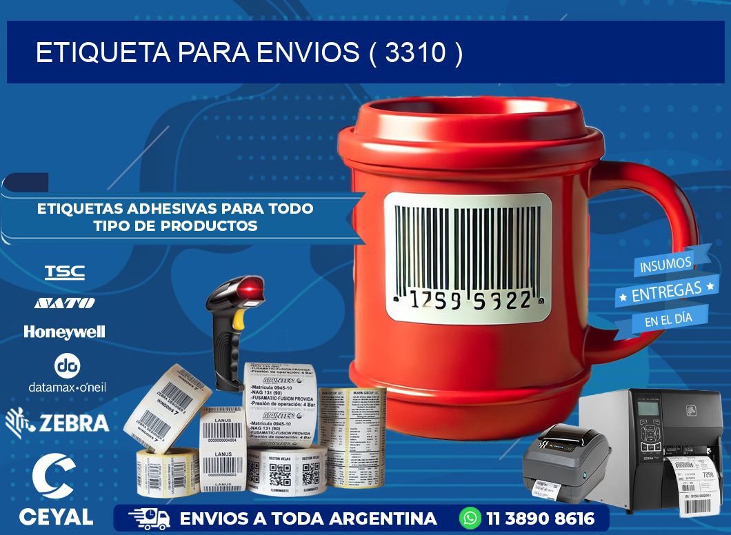 ETIQUETA PARA ENVIOS ( 3310 )