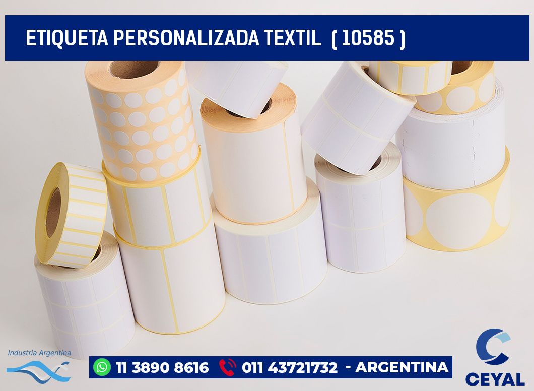 ETIQUETA PERSONALIZADA TEXTIL  ( 10585 )