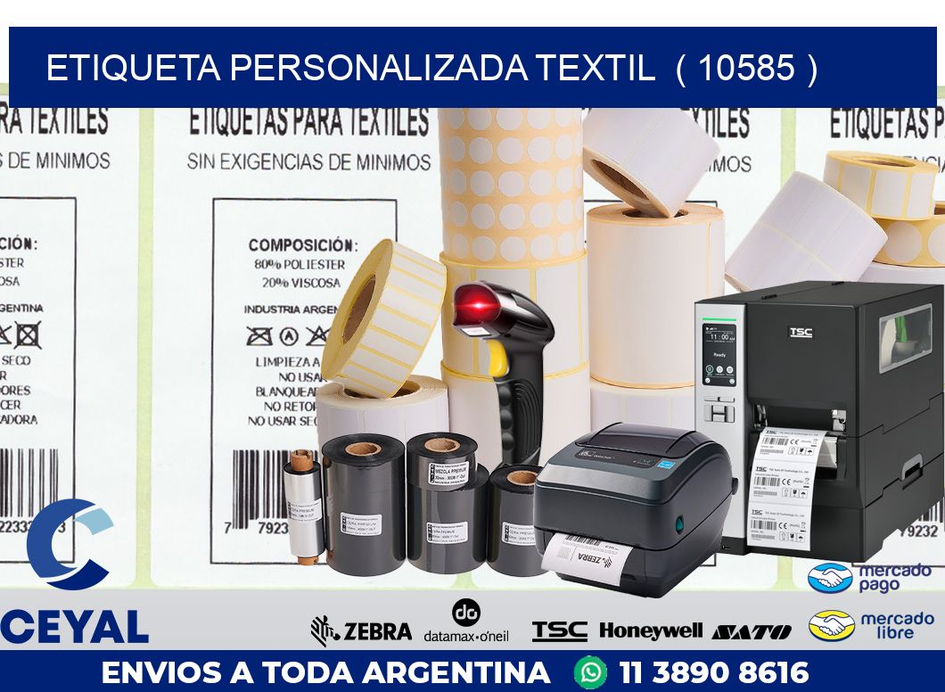 ETIQUETA PERSONALIZADA TEXTIL  ( 10585 )