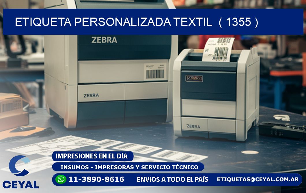 ETIQUETA PERSONALIZADA TEXTIL  ( 1355 )