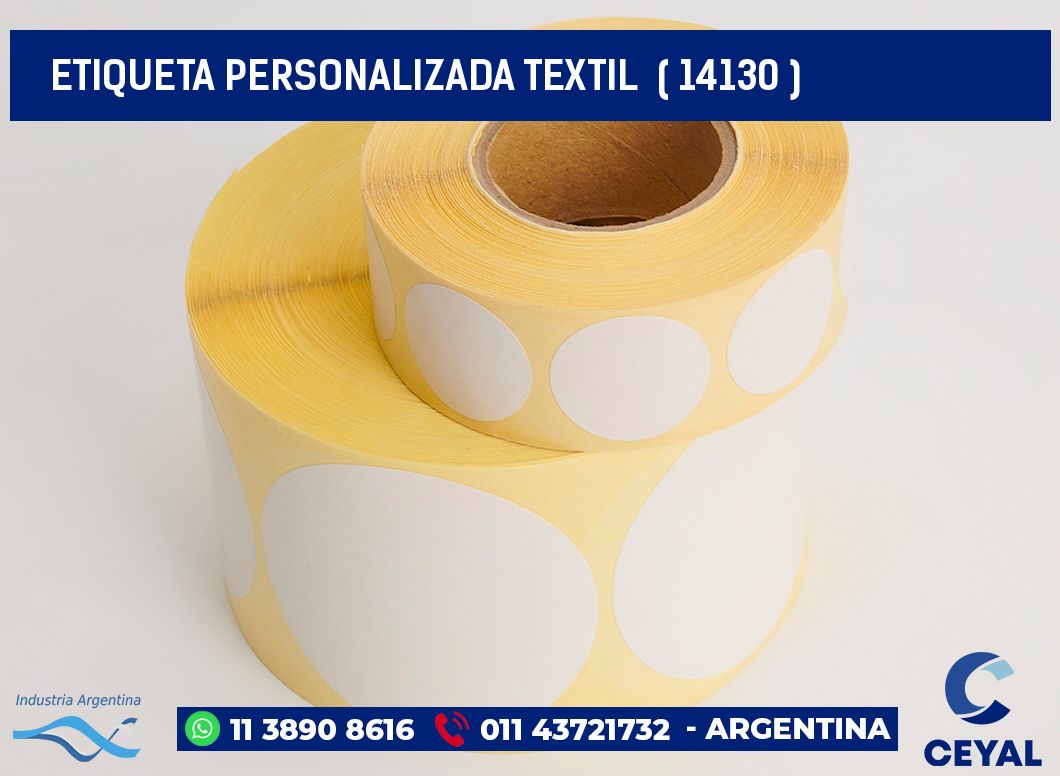 ETIQUETA PERSONALIZADA TEXTIL  ( 14130 )