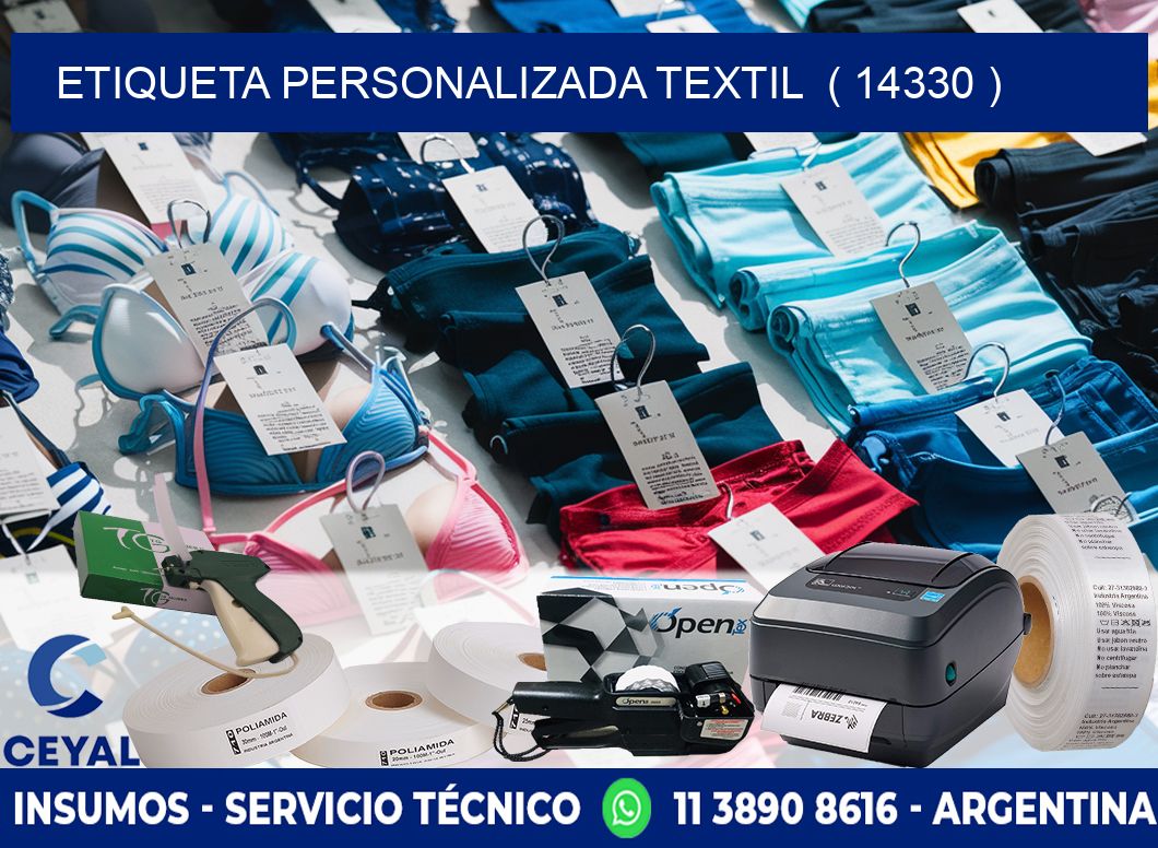 ETIQUETA PERSONALIZADA TEXTIL  ( 14330 )