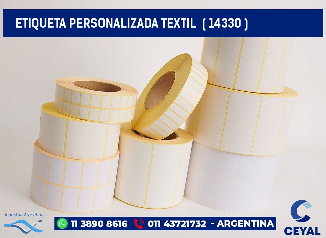 ETIQUETA PERSONALIZADA TEXTIL  ( 14330 )