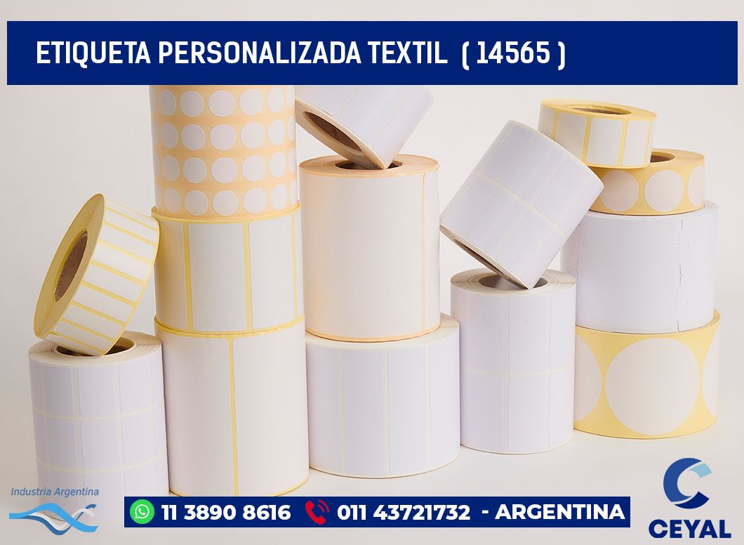 ETIQUETA PERSONALIZADA TEXTIL  ( 14565 )