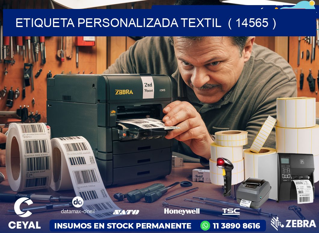 ETIQUETA PERSONALIZADA TEXTIL  ( 14565 )
