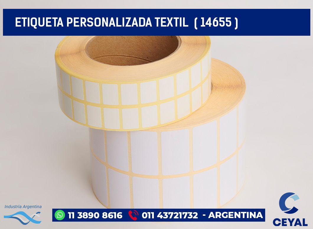 ETIQUETA PERSONALIZADA TEXTIL  ( 14655 )