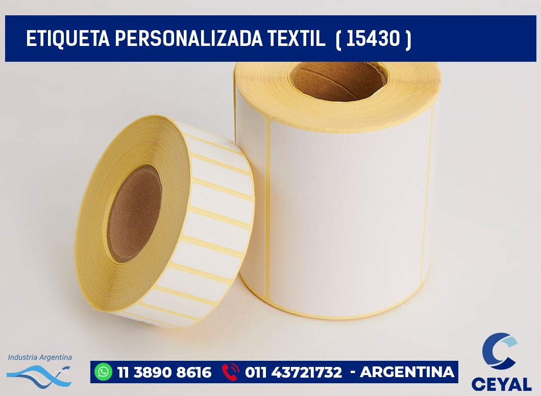 ETIQUETA PERSONALIZADA TEXTIL  ( 15430 )