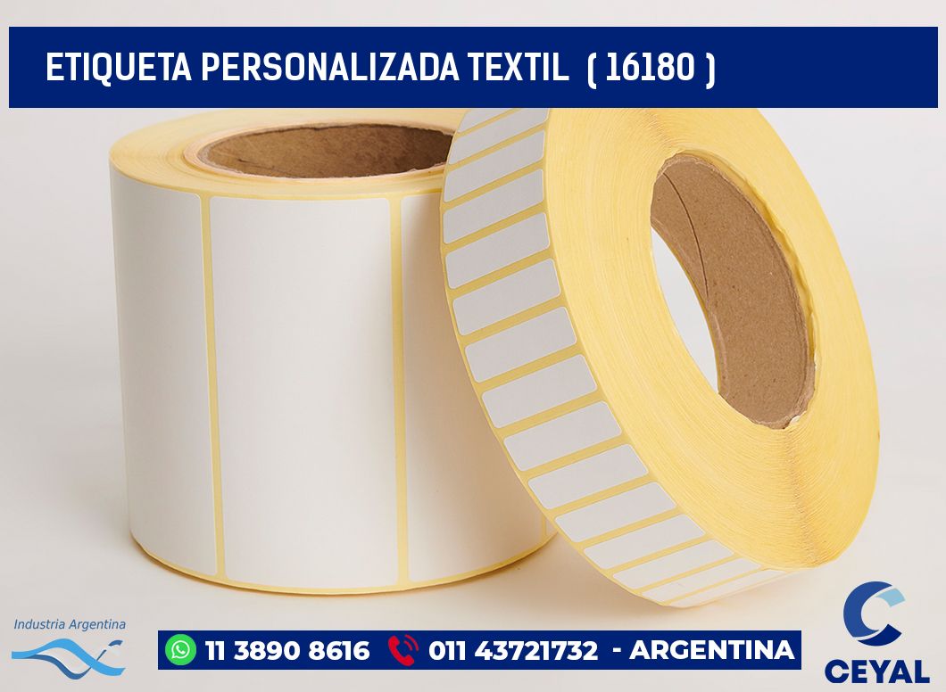 ETIQUETA PERSONALIZADA TEXTIL  ( 16180 )