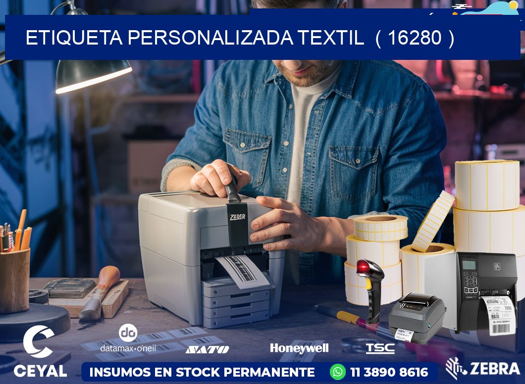 ETIQUETA PERSONALIZADA TEXTIL  ( 16280 )