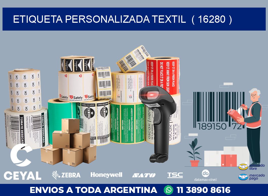 ETIQUETA PERSONALIZADA TEXTIL  ( 16280 )