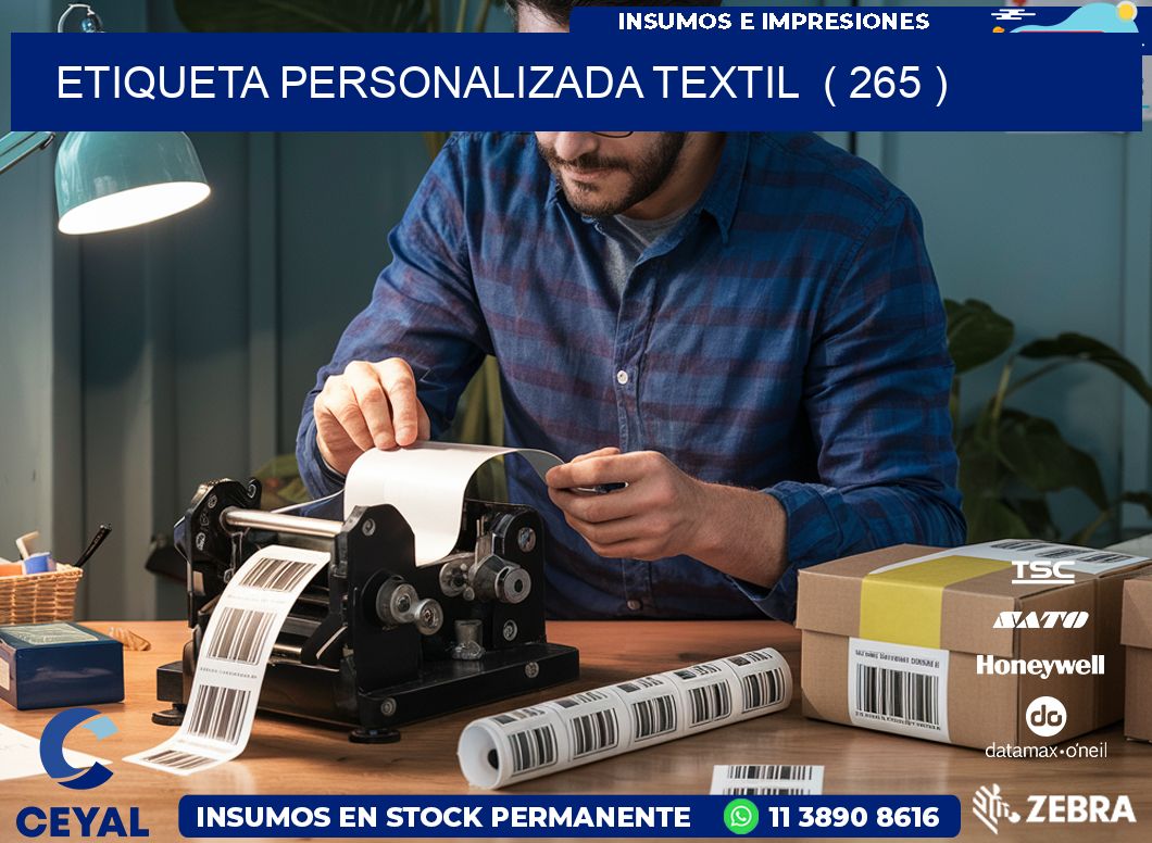 ETIQUETA PERSONALIZADA TEXTIL  ( 265 )