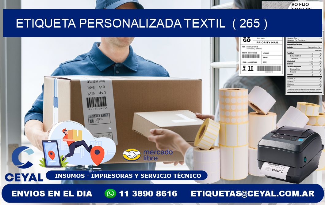 ETIQUETA PERSONALIZADA TEXTIL  ( 265 )