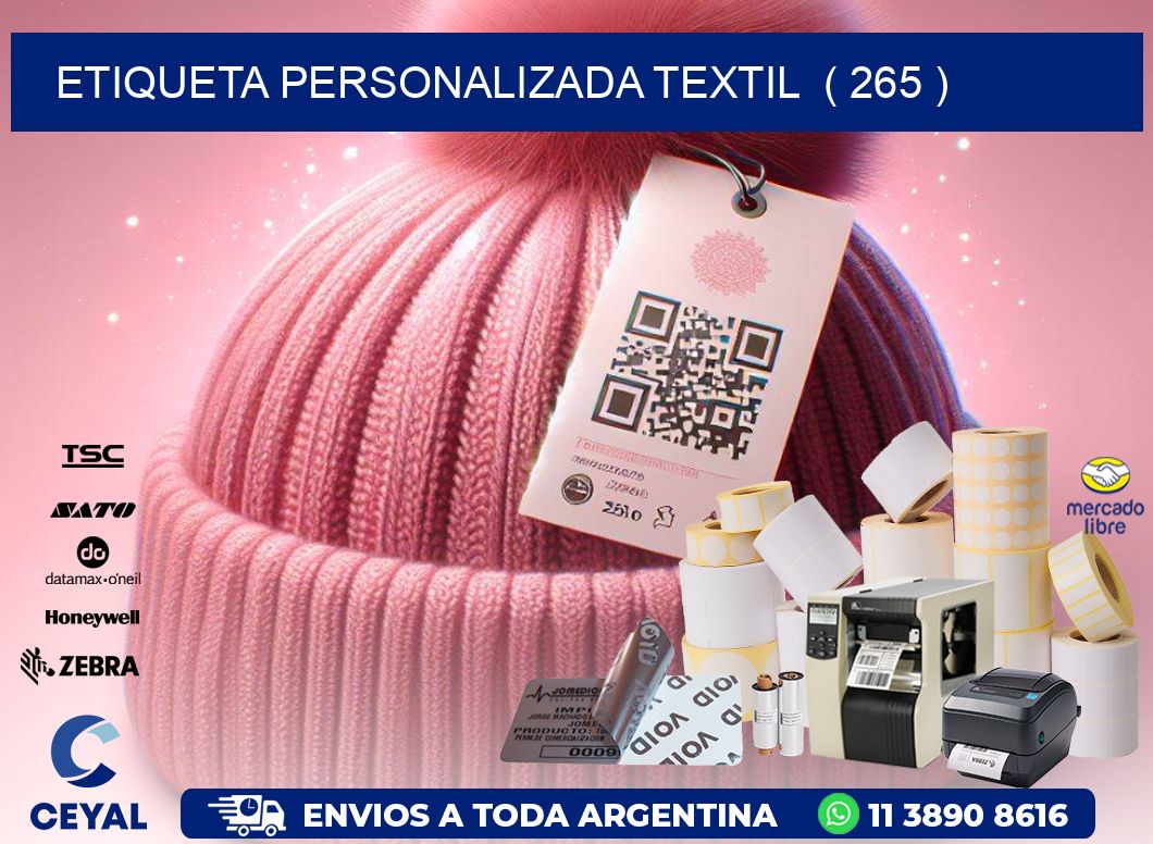 ETIQUETA PERSONALIZADA TEXTIL  ( 265 )