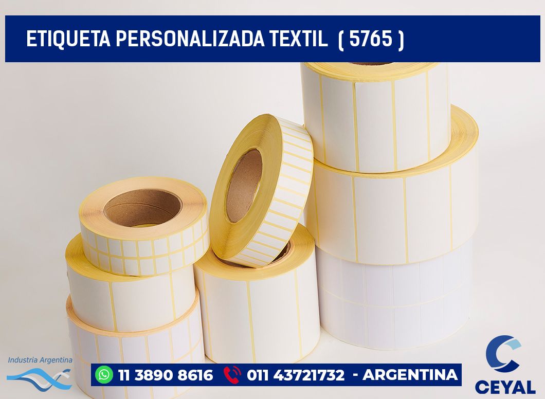 ETIQUETA PERSONALIZADA TEXTIL  ( 5765 )