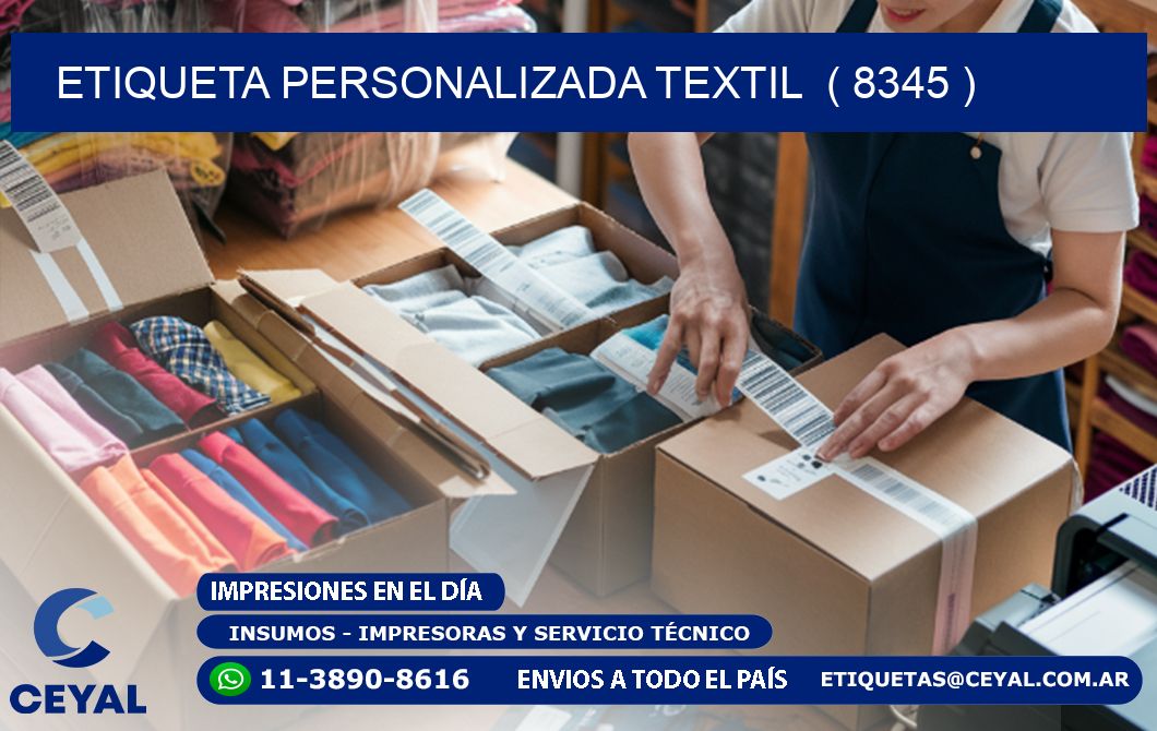 ETIQUETA PERSONALIZADA TEXTIL  ( 8345 )