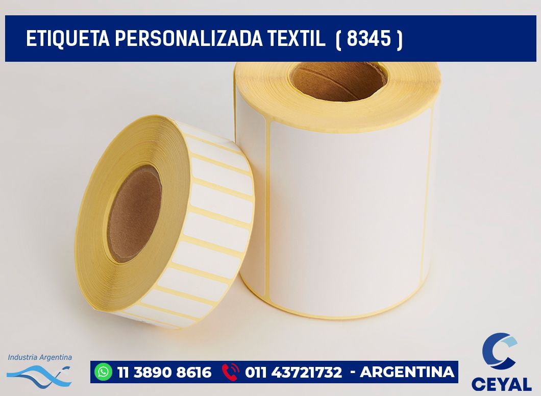 ETIQUETA PERSONALIZADA TEXTIL  ( 8345 )