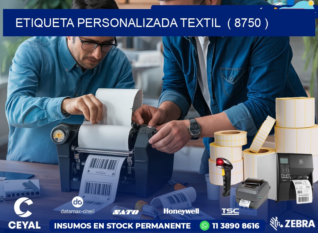 ETIQUETA PERSONALIZADA TEXTIL  ( 8750 )