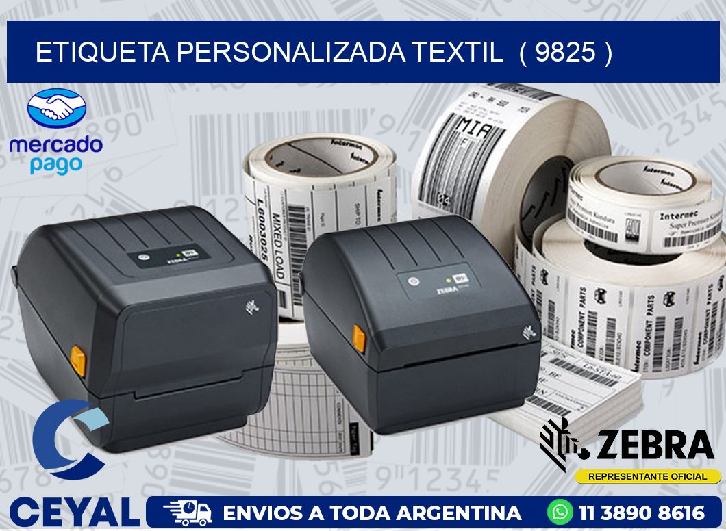 ETIQUETA PERSONALIZADA TEXTIL  ( 9825 )