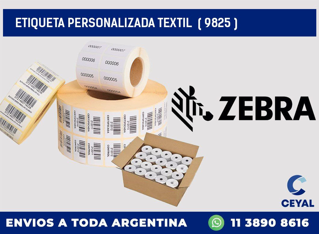 ETIQUETA PERSONALIZADA TEXTIL  ( 9825 )