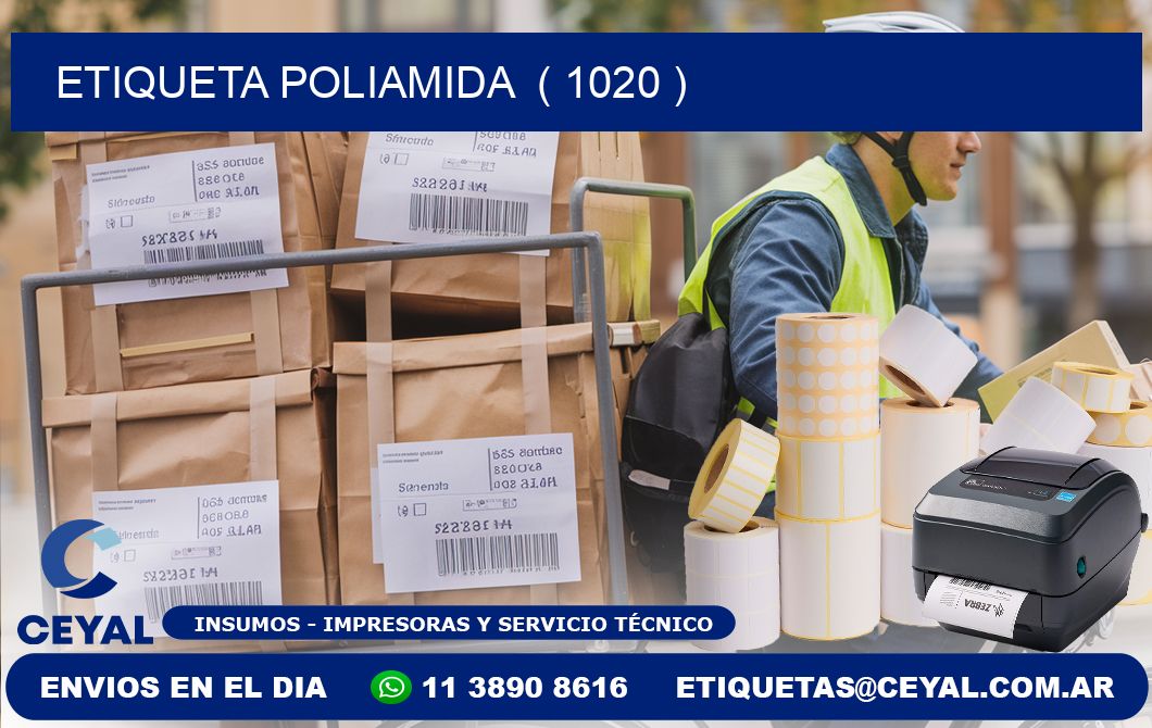 ETIQUETA POLIAMIDA  ( 1020 )