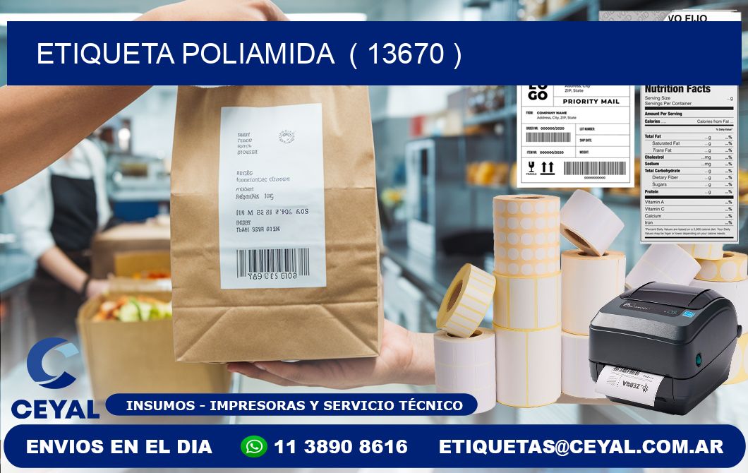 ETIQUETA POLIAMIDA  ( 13670 )