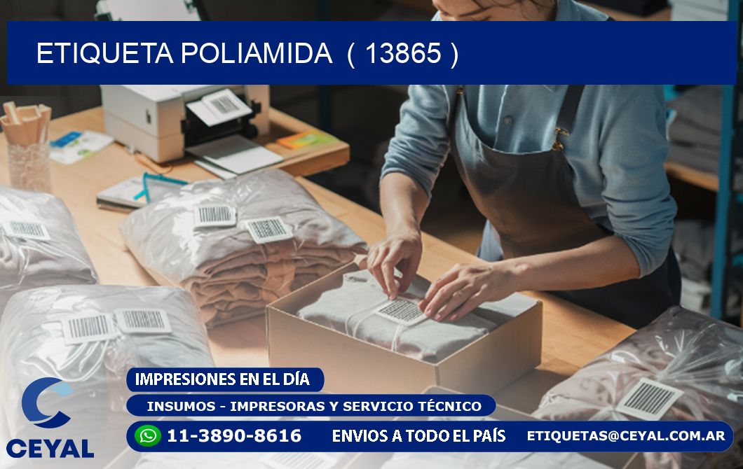 ETIQUETA POLIAMIDA  ( 13865 )
