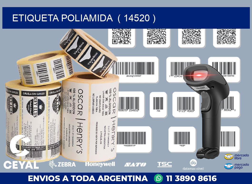 ETIQUETA POLIAMIDA  ( 14520 )
