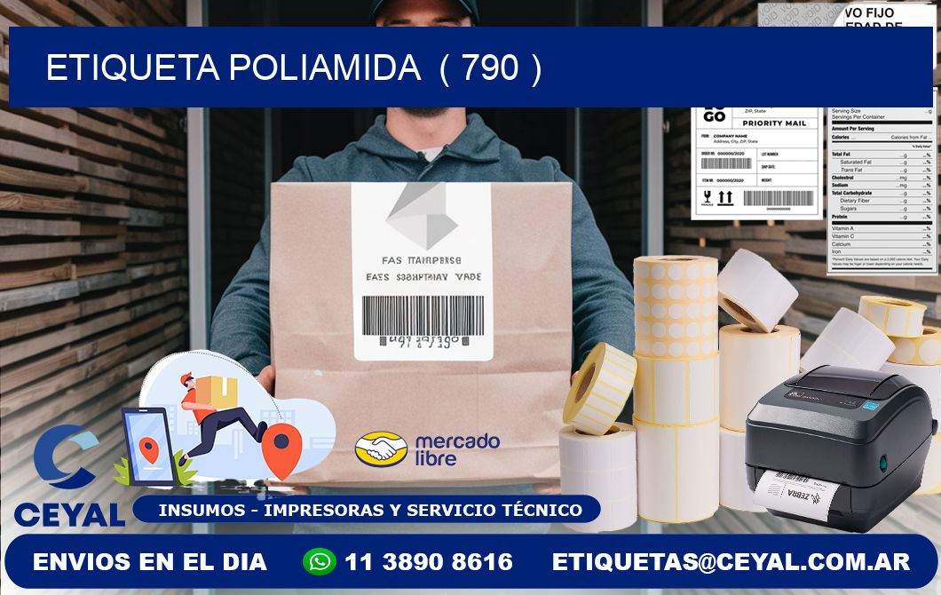 ETIQUETA POLIAMIDA  ( 790 )