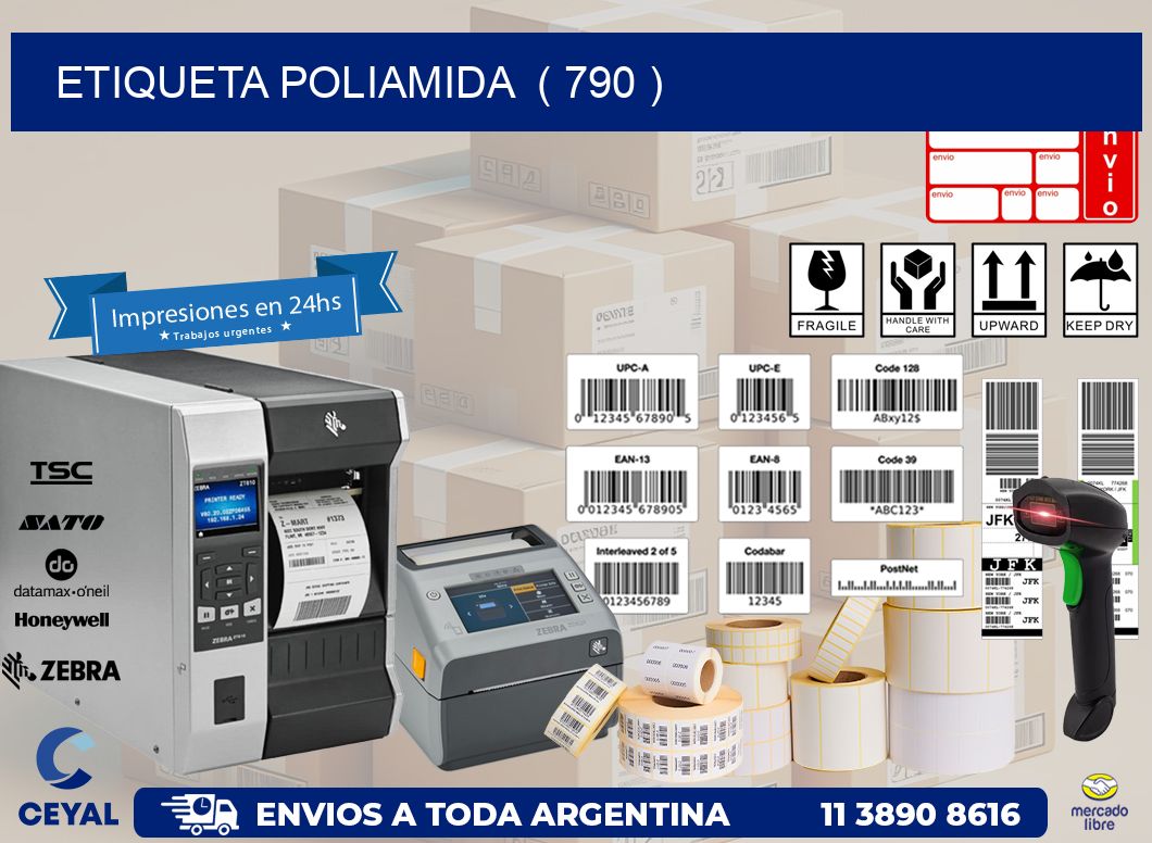 ETIQUETA POLIAMIDA  ( 790 )