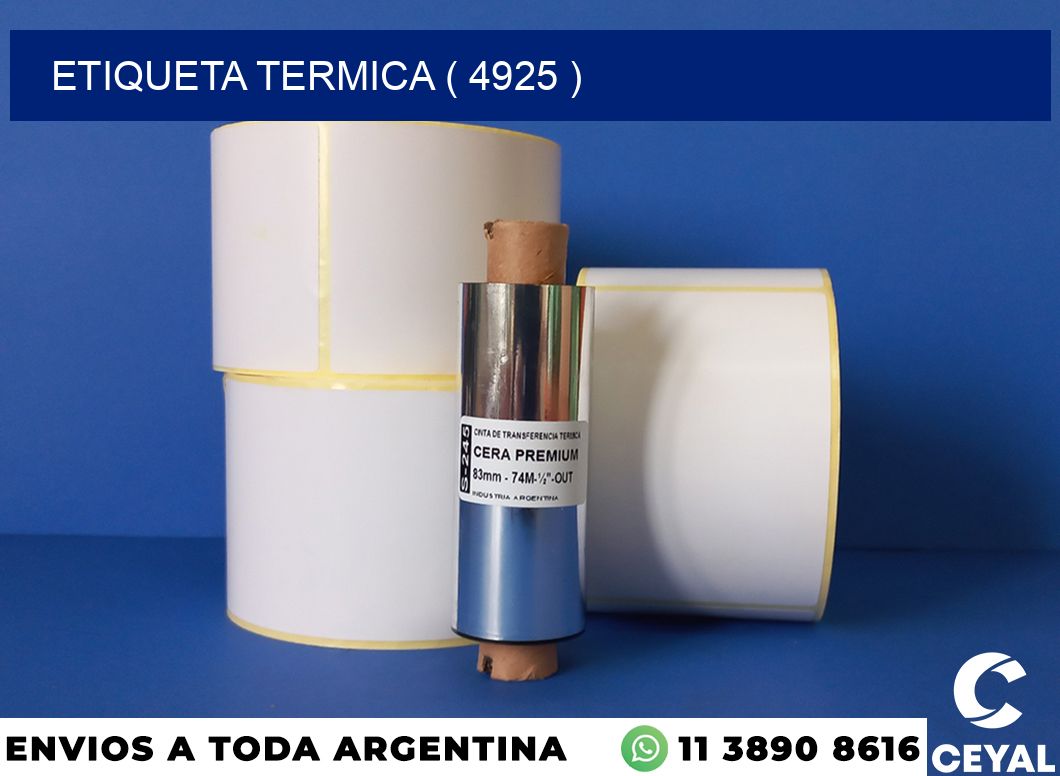 ETIQUETA TERMICA ( 4925 )