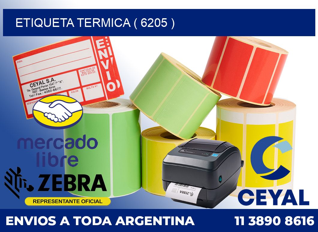 ETIQUETA TERMICA ( 6205 )