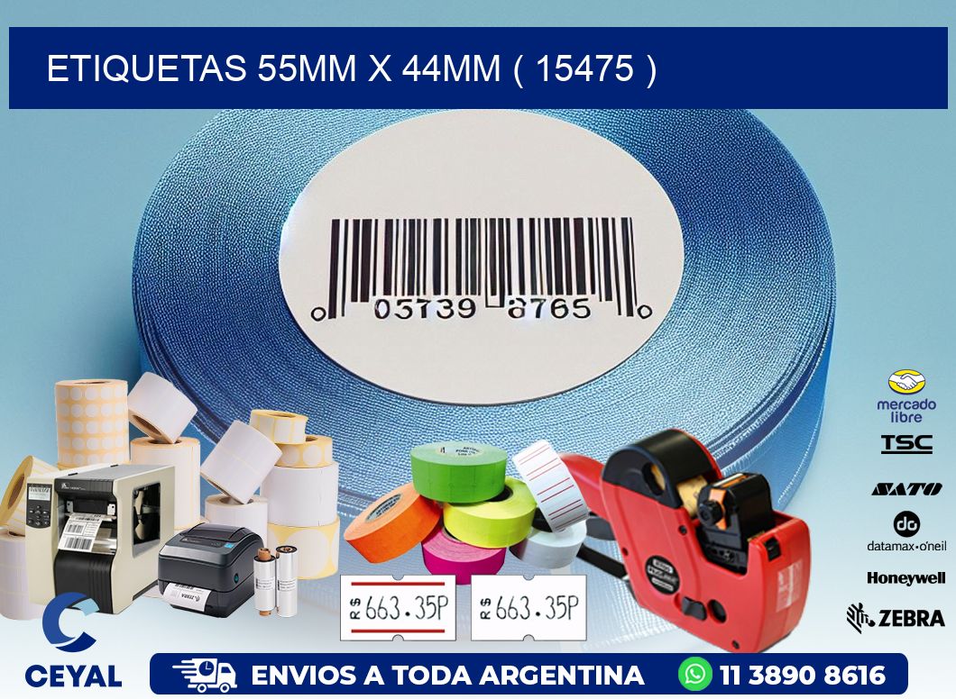 ETIQUETAS 55MM X 44MM ( 15475 )