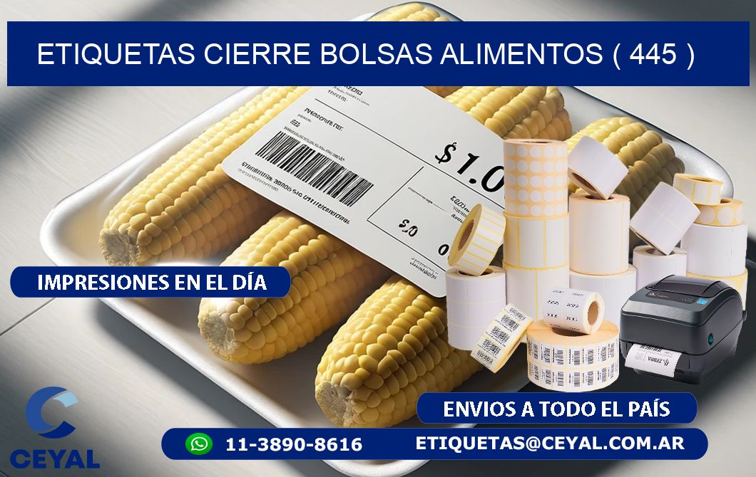 ETIQUETAS CIERRE BOLSAS ALIMENTOS ( 445 )