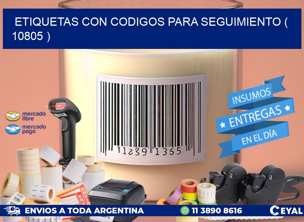ETIQUETAS CON CODIGOS PARA SEGUIMIENTO ( 10805 )